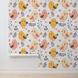 Niedliche Baby-Tiere in der Landwirtschaft mit Boh Tapete