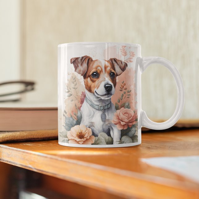 Niedliche Baby-Tiere | Jack Russell Terrier Puppy Kaffeetasse (Von Creator hochgeladen)