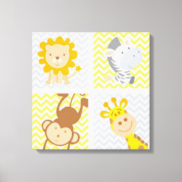 Niedliche Baby-Tiere Leinwanddruck
