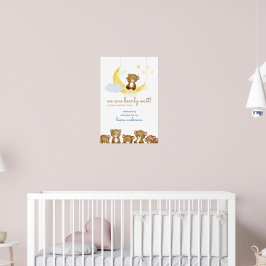 Niedliche Babybären - wir können frühzeitig Kinder Poster