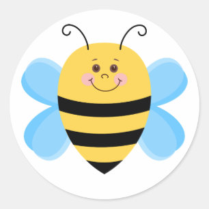 Niedliche Babybee Runder Aufkleber