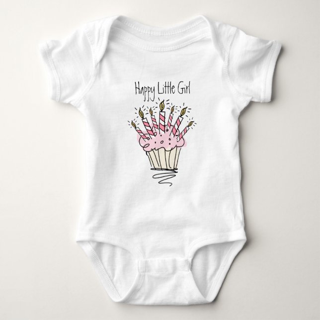 Niedliche Babybekleidung mit Kuchendesign Baby Strampler (Vorderseite)
