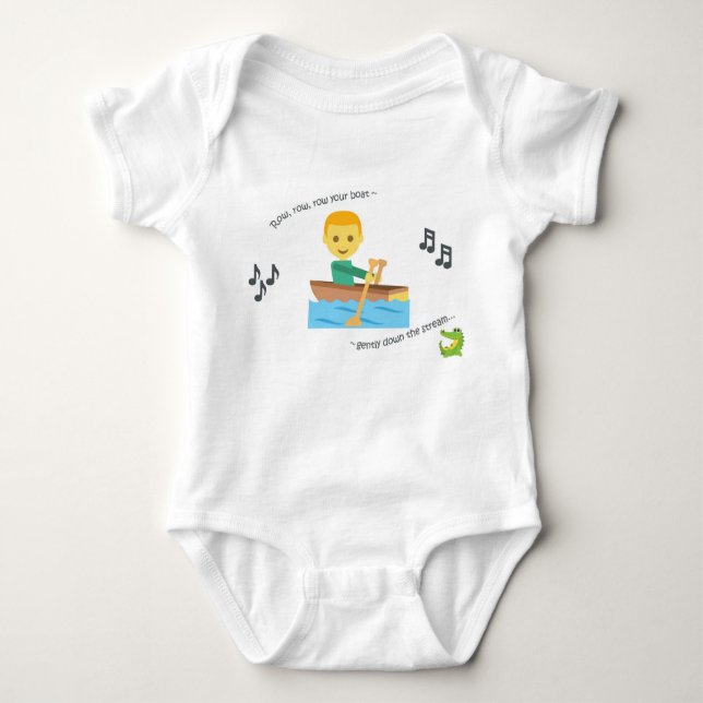 Niedliche Babybodysuit-Kinderzimmer-Reimreihe Ihr Baby Strampler (Vorderseite)