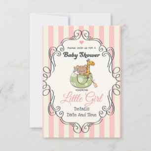 Niedliche Babydusche Einladung