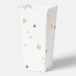 Niedliche Babydusche in Weiß und Braun Geschenkschachtel