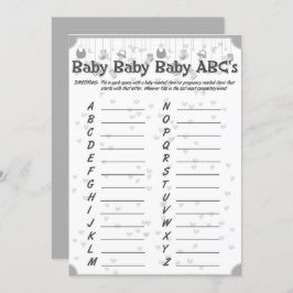 niedliche Babydusche Unisex Abb. Einladung