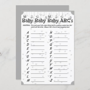 niedliche Babydusche Unisex Abb. Einladung