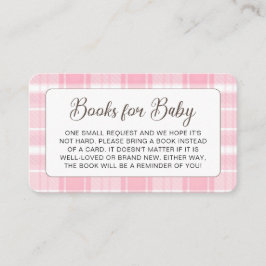 Niedliche Babyduschkarte für das Hochland Kuh Pink Begleitkarte