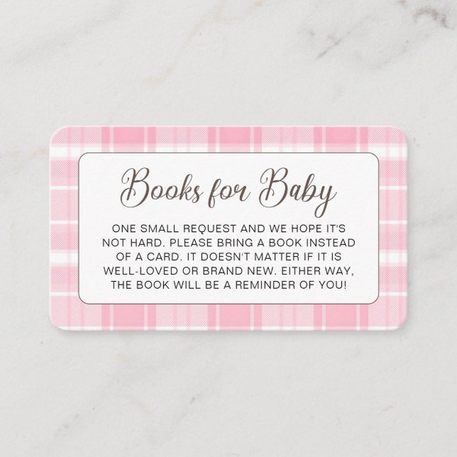 Niedliche Babyduschkarte für das Hochland Kuh Pink Begleitkarte (Vorderseite)