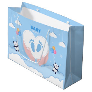 niedliche Babyfuß-Dusche Große Geschenktüte