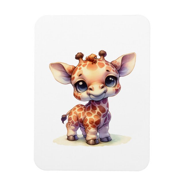 Niedliche Babygiraffe Magnet (Vertikal)
