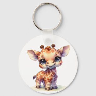 Niedliche Babygiraffe Schlüsselanhänger