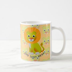 Niedliche Babylatte in Vintagem Druckmuster Kaffeetasse