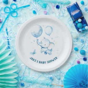 Niedliche Babylephant-Papierplatte Pappteller
