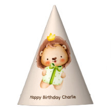 Niedliche Babylion mit Geschenk zum Geburtstag