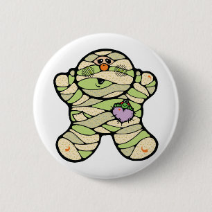 niedliche Babymumie Button