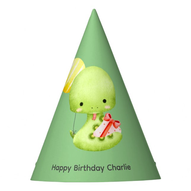 Niedliche Babynadel mit Ballon, Geburtstag Partyhütchen (Vorderseite)