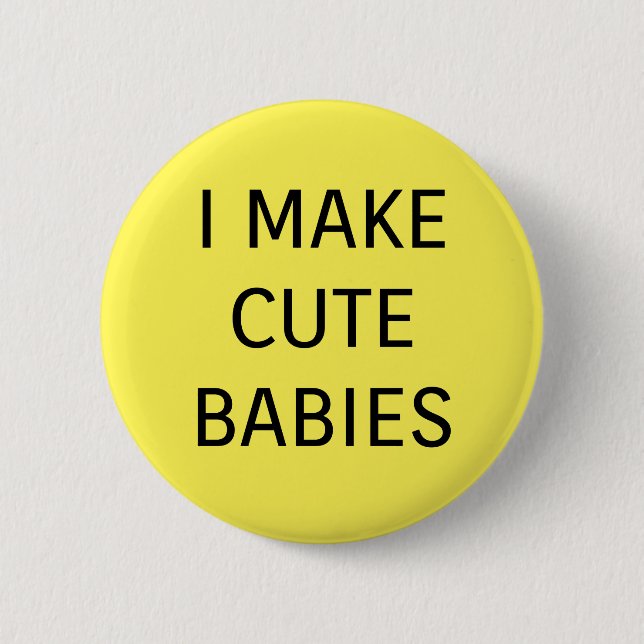 Niedliche Babys Button (Vorderseite)