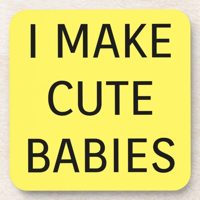 Niedliche Babys Getränkeuntersetzer (Vorderseite)