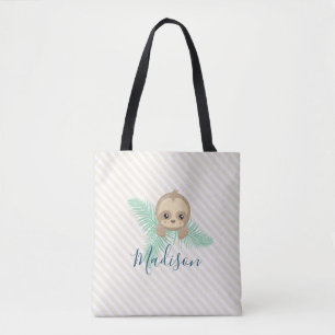 Niedliche Babysloth-Monogramm-Taschen-Tasche