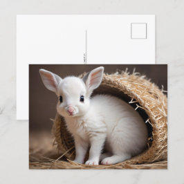 Niedliche Babytiere, Postüberquerung Postkarte