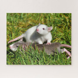 Niedliche Babytorenmatratzen im Gras Puzzle