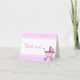 Niedliche Babytragetasche - Design Dankeschön Kart Dankeskarte