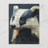 Niedliche Badger Collage