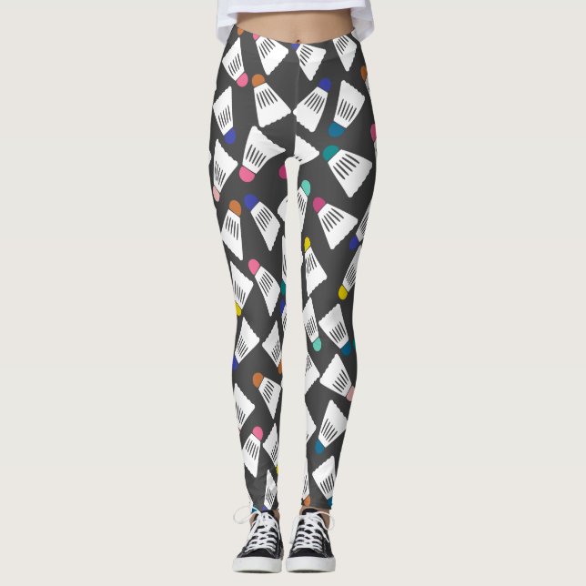Niedliche Badminton-Leggings Leggings (Vorderseite)