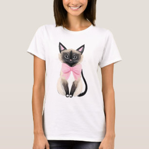Niedliche balinesische Katze T-Shirt