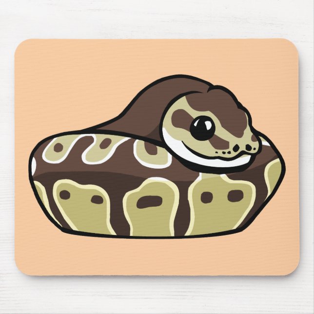 Niedliche Ball-Pythonschlange-Haustier-Schlange, Mousepad (Vorne)