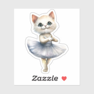 Niedliche Ballerina Aufkleber