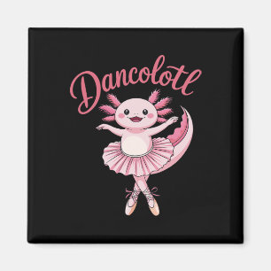 Niedliche Ballerina Ballett Axolotl Tanz Fantastis Magnet