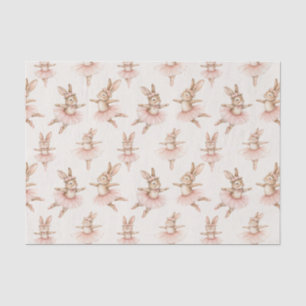 niedliche Ballerina Kaninchen in rosa Tutus Seidenpapier
