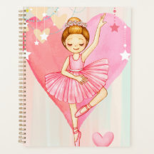 Niedliche Ballerina-Sterne und Herz-Farben