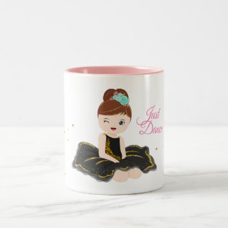 Niedliche Ballerina Zweifarbige Tasse