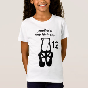 Niedliche Ballet Dancer Beine & Slippers Geburtsta T-Shirt