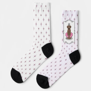 Niedliche Ballet Princess Chocolate Labrador Retri Socken