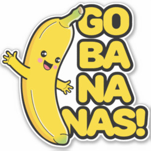 Niedliche Banane Aufkleber
