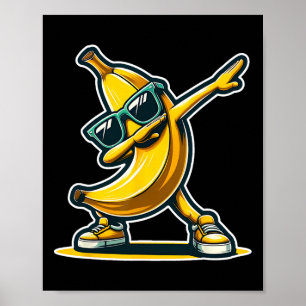 Niedliche Banane in Sungles Tanzt Shirt Sonnige Ki Poster