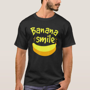 Niedliche Banane Lächeln Lachende Veganer T-Shirt