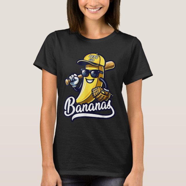 Niedliche Bananen Bezeichnung Grafische Bananen fü T-Shirt (Vorderseite)