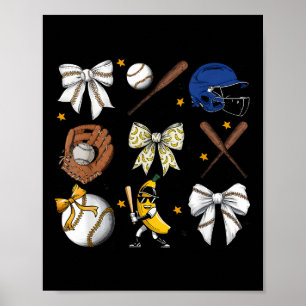 Niedliche Bananen Coquette Bow Banane für Männer K Poster