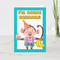 Niedliche Bananen über deinen Geburtstag mit Witz