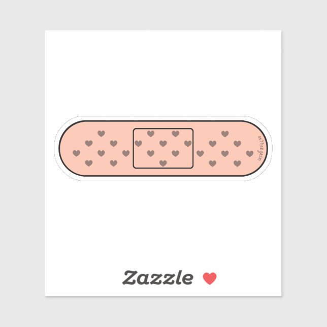 Niedliche Bandage im Skin Typ 4 Aufkleber (Blatt)