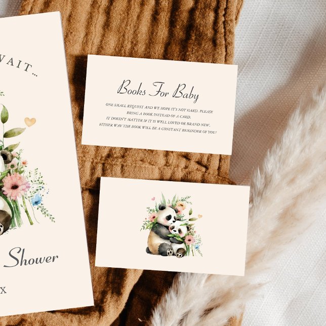 Niedliche Bären Babydusche Buchanforderung Rosa Begleitkarte (Von Creator hochgeladen)