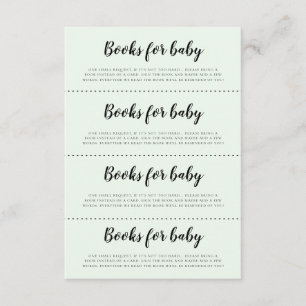 Niedliche Bären Babydusche Bücher für Babyanfragen Begleitkarte