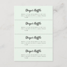 Niedliche Bären Babydusche Windeln Raffelkarte Begleitkarte