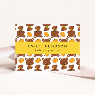 Niedliche Bären, Kinderspielzentrum, Aktivzentrum Visitenkarte