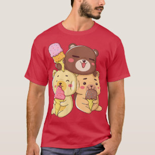 Niedliche Bären Liebe Eiscreme T-Shirt